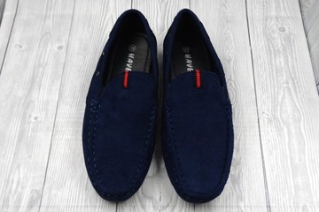 ТАПОЧКИ МОКАСИНЫ ДЛЯ МАЛЬЧИКОВ, темно-синие, ELEGANT, 18NC-5, размер 36