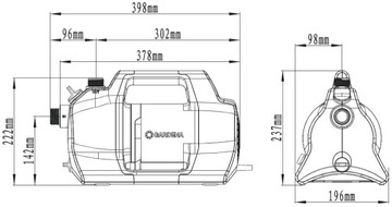 Садовый насос Gardena 4200 Silent 600 Вт 4200 л/ч 3,9 бар 7,2 кг IP X4 49 дБ