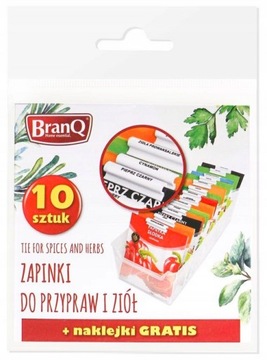 ZAPINKI KLIPSY NA PRZYPRAWY ZIÓŁ Z OPISAMI TOREBEK