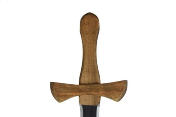 Рыцарский деревянный меч 64 см с красными ножнами W-wa