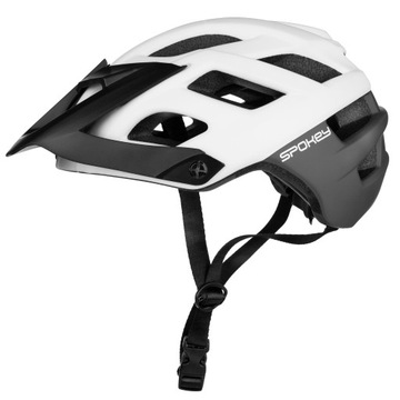 Kask Spokey SINGLETRAIL (biało-czarny M 55-58 cm)