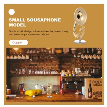 Имитация сузафона на столе. Декоративный орнамент