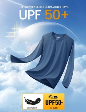 МУЖСКАЯ РУБАШКА С ДЛИННЫМ РУКАВОМ UPF 50 ЗАЩИТА ОТ УФ-СОЛНЦА