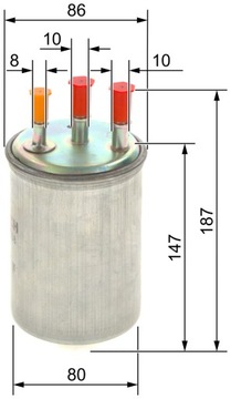 BOSCH 0 450 906 508 FILTR PALIVA