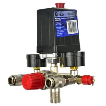 Реле давления, реле давления, редуктор компрессора, 2 таймера, 230В