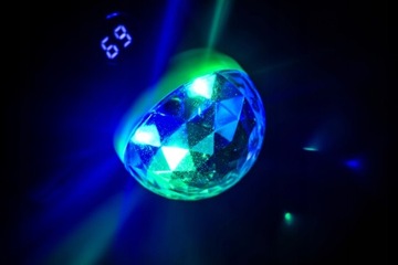 Kula dyskotekowa disco USB z czujnikiem dźwięku