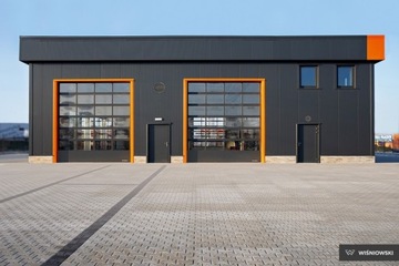 Промышленные секционные откидные гаражные ворота для зала и дома, Коричневый Антрацит