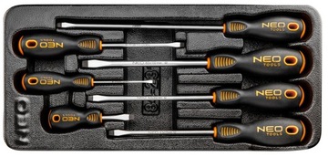 Плоские отвертки, набор 7 шт.