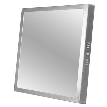 НАВЕРХНОСТНАЯ СВЕТОДИОДНАЯ ПАНЕЛЬ 24ВТ КВАДРАТНАЯ СЕРЕБРЯНАЯ