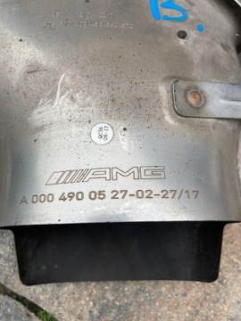 Насадка на выхлопную систему Мерседес АМГ.