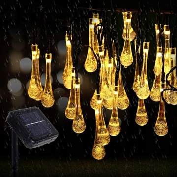 СОЛНЕЧНАЯ ГИРЛАНДНАЯ САДОВАЯ ЛАМПА 40 LED ICILS 6.3M