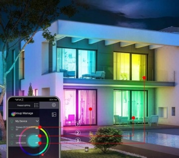 НАБОР BLUETOOTH 10M 600 RGB СВЕТОДИОДНАЯ ЛЕНТА ЦВЕТНАЯ С ПУЛЬТОМ ДИСТАНЦИОННОГО УПРАВЛЕНИЯ Водонепроницаемый РЕМЕНЬ