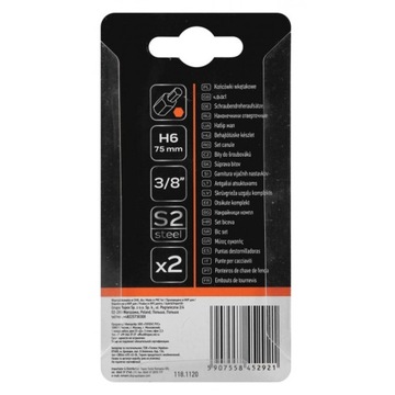 Końcówka HEX 6 x 75 mm, S2 x 2 szt., NEO 10-982