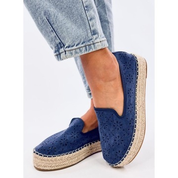 Espadryle damskie Espadryle ażurowe Blue r.39