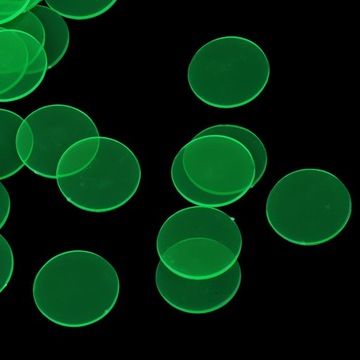 19mm plastikowy licznik do gier w pokera Bingo żetony do kasyna, zielony 500 sztuk zielony