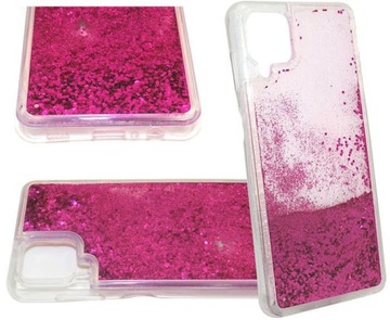 Etui do Samsung Galaxy A12 A125 POKROWIEC OBUDOWA Liquid Water Case różowe