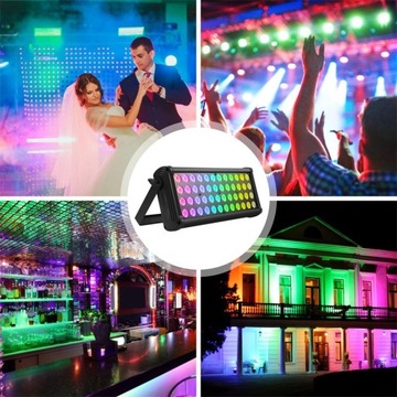 4В1 48LED КРАСЯЩИЙ ПРОЖЕКТОР СТЕПЕННЫЙ СВЕТ ДЛЯ МОЙКИ
