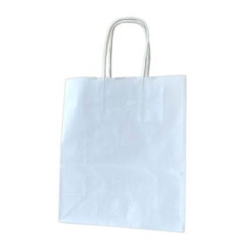 Torba torebka papierowa biała Prezent Upominek