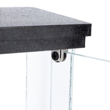 Каменный фонарь для дома и сада 25см черный Polystone Lantern