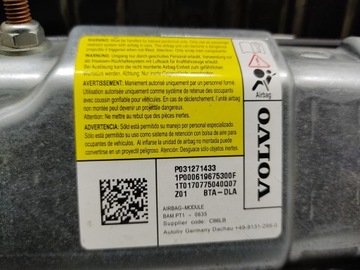 БОРТА КОНСОЛЬ ПОДУШКИ ПОДУШКИ БЕЗОПАСНОСТИ РЕМНИ VOLVO V40 D2 II 2016-2019 ПОДЪЕМНИК