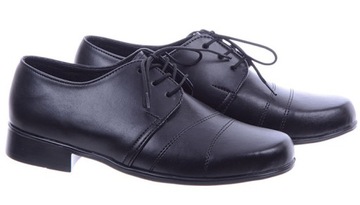 Półbuty Chłopięce Komunijne buty czarne chłopak 26