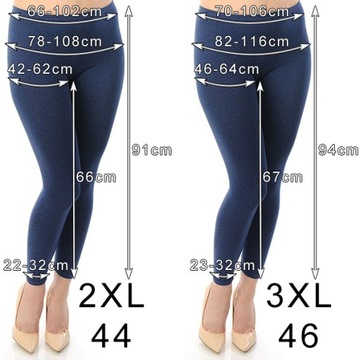 LEGGINSY GETRY LEGINSY SZARE XXL 44 PRODUKT POLSKI