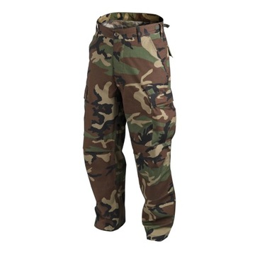 Spodnie bojówki HELIKON BDU US WOODLAND r.L REG