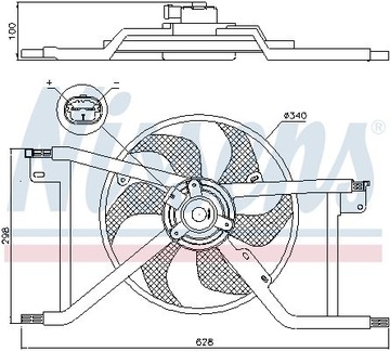NISSENS 85927 VENTILÁTOR CHLAZENÍ MOTORU