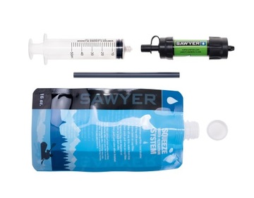 Sawyer Mini SP101 туристический фильтр для воды для выживания в лесу, зеленый