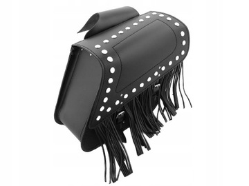 SAKWY BOCZNE SKÓRZANE CZARNE HYOSUNG GV 125 250