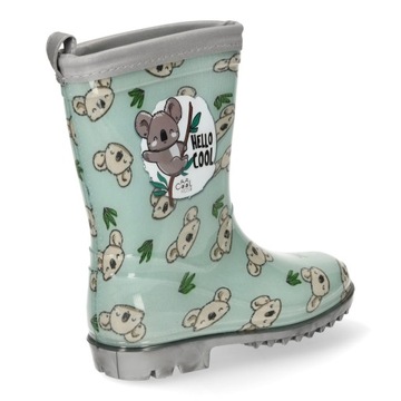 ДЕТСКИЕ РЕЗИНОВЫЕ БОТИНКИ KOALA, МЯТА, С РЕБКОЙ R 26