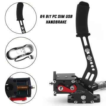 Gra wyścigowa 2 w 1 USB z hamulcem ręcznym USB w kolorze niebieskim