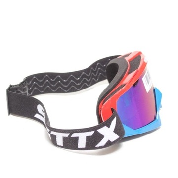 Синие и красные мотоциклетные очки