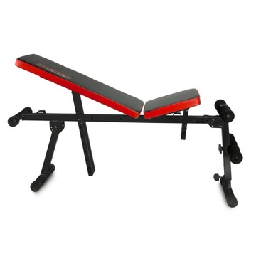 ŁAWECZKA SKŁADANA REGULOWANA DO ĆWICZEŃ CZARNA