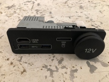 JAGUAR XJ X351 GNIAZDO ZAPALNICZKI HDMI SIM USB