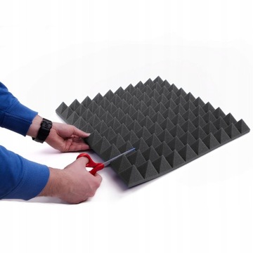 3D НАСТЕННАЯ ПАНЕЛЬ ПИРАМИДА КВАДРАТНАЯ ОТДЕЛКА серые световые короба для студии