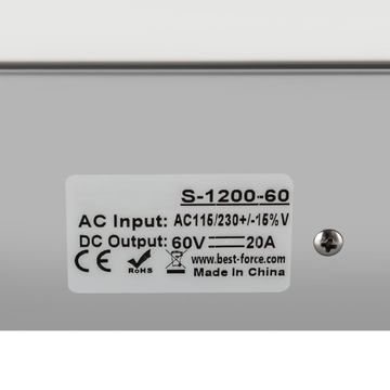 ТРАНСФОРМАТОР ПОСТОЯННОГО ТОКА 60В 20А 1200ВТ БЛОК ПИТАНИЯ 220В