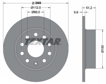 Тормозные диски Задние колодки Audi A3 Seat Octavia 2 VW Golf 5 6 Touran 260 мм