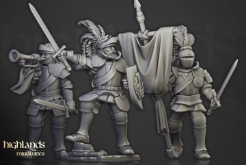 Imperial Guard with hand weapons and shields