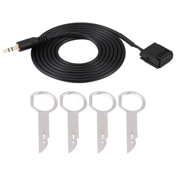 Car Radio Interface AUX Cable Adapter, 6000CD with 4 Removal Tools for Ford