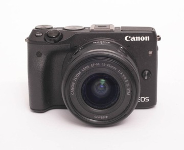 Aparat fotograficzny Canon EOS M3 korpus + obiektyw czarny