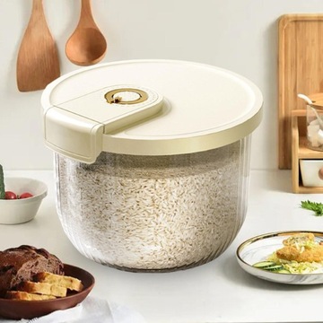 Контейнер для хранения риса Рис молочный белый и 7,5 кг