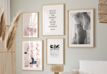 Набор из 5 постеров Glamour Fashion Posters