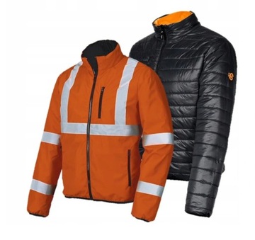 Kurtka Robocza Dwustronna Odblaskowa r. XL