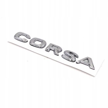 EMBLEMAT ZNACZEK OPEL Corsa-Srebrny