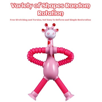 Телескопическая трубка игрушечного жирафа с присоской 4