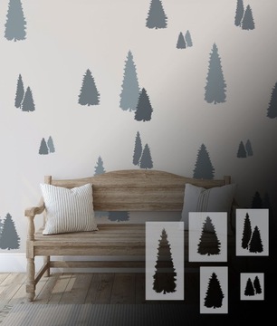 Trees Set - деревья - набор больших шаблонов