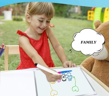 TABLICA SUCHOŚCIERALNA MAGNETYCZNA BIAŁA SZKOŁA BIURO RESTAURACJA FLAMASTER