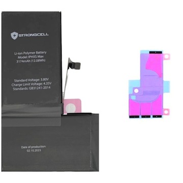 Bateria do iPhone XS MAX STRONGCELL A1921, A2101, A2102 + Wklejka 10.2023r