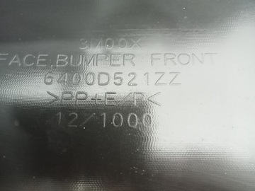БАМПЕР ПЕРЕДНИЙ MITSUBISHI PAJERO V80/V90 6400D521ZZ
